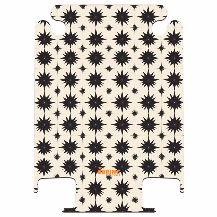CaseSwap™ - Star shapes - Geometric - Black — 1