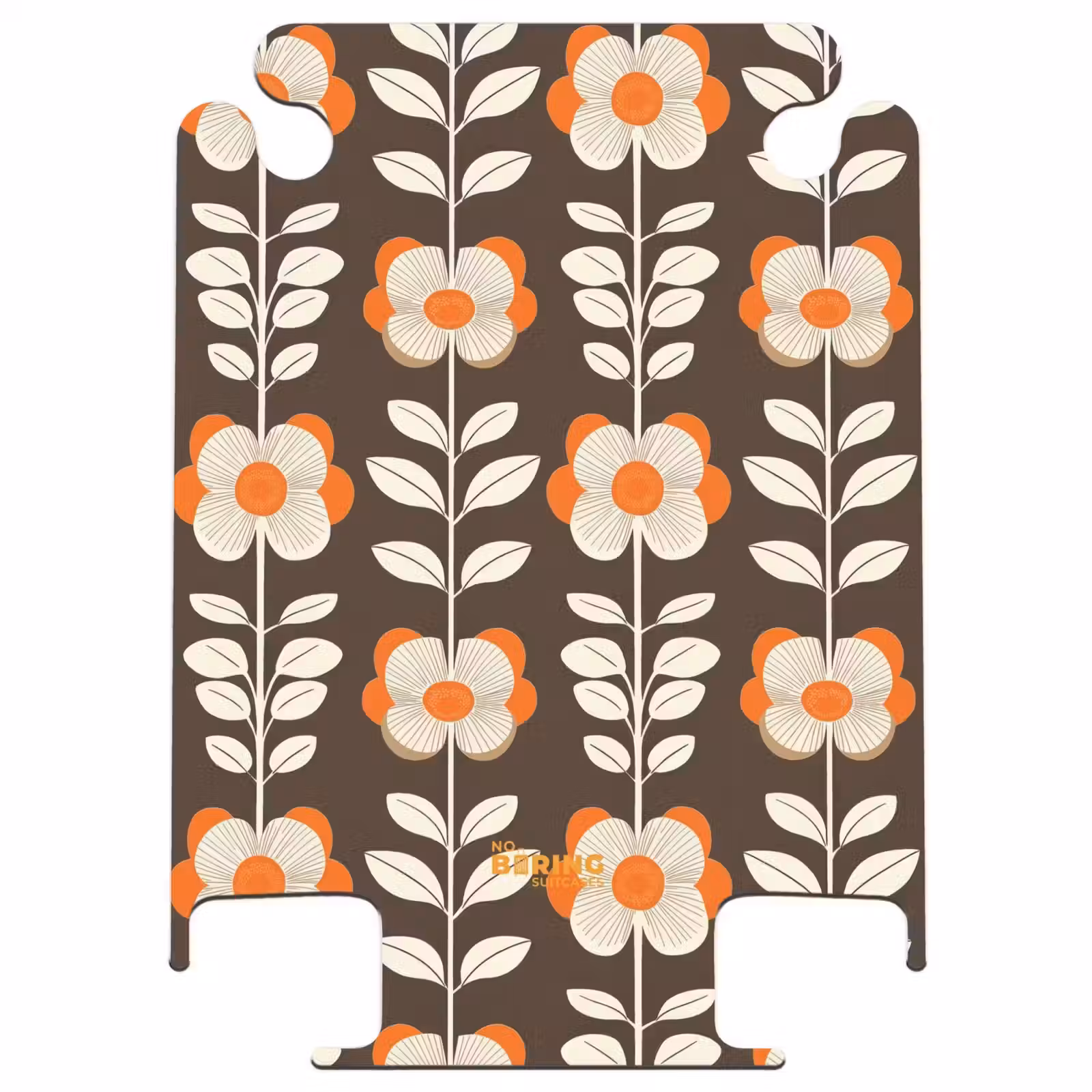 CaseSwap™ - Flowers - Retro - Brown — 1
