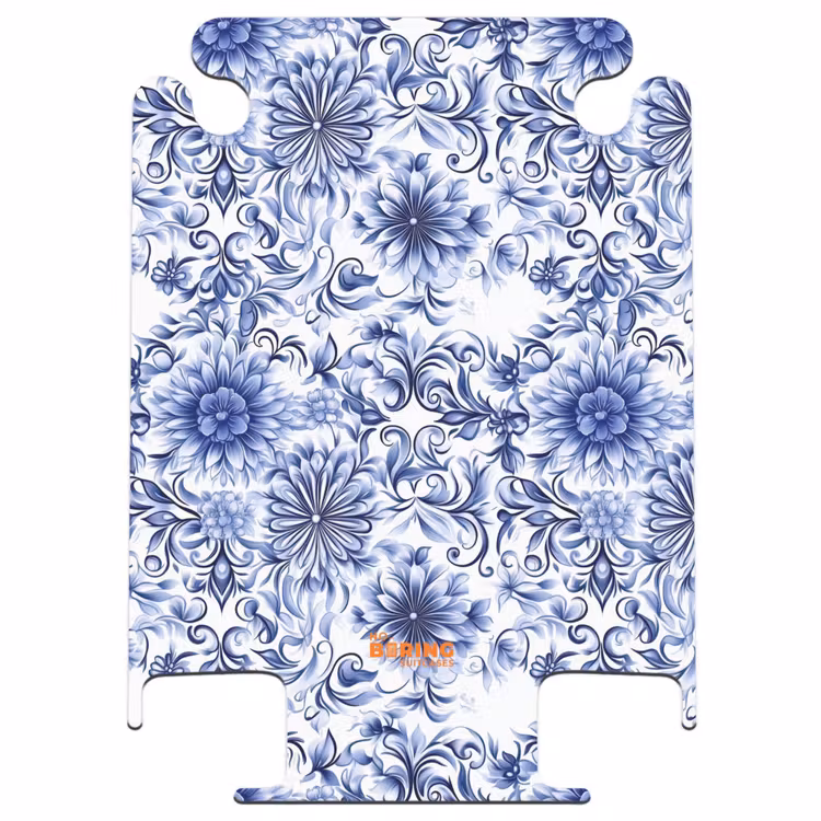 CaseSwap™ - Flowers - Blue - Pattern - White — 1