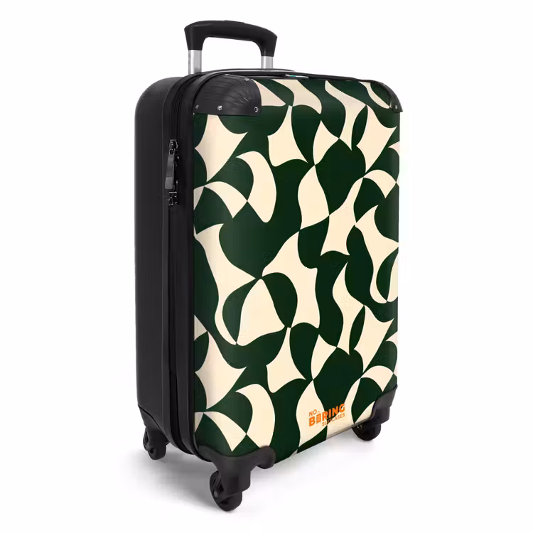 CaseSwap - Green - Organic planes - Cream — 2