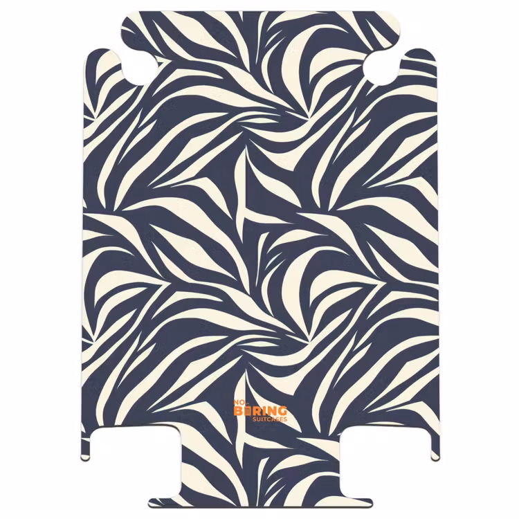 CaseSwap™ - Leaf Shapes - Blue - Pattern - White — 1