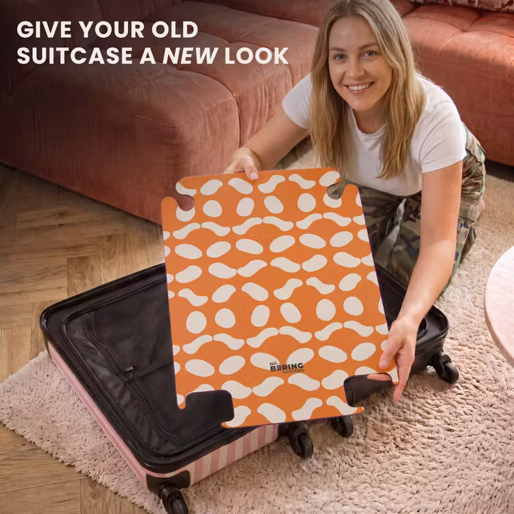 CaseSwap - Orange - Checkered pattern - White — 3