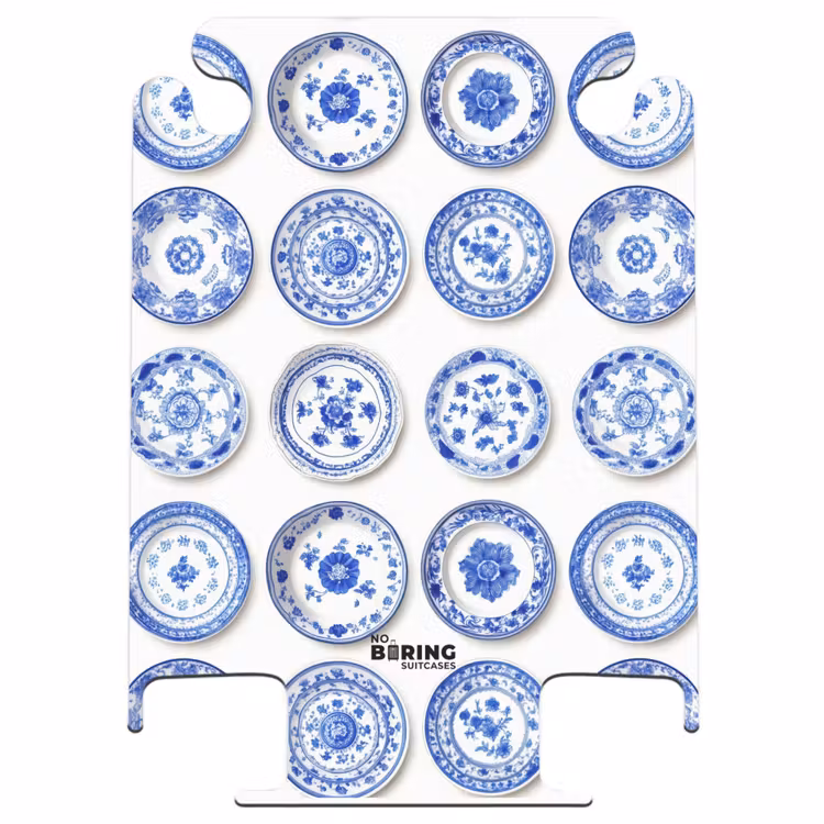CaseSwap™ - Signs - Flowers - Pattern - Blue — 1