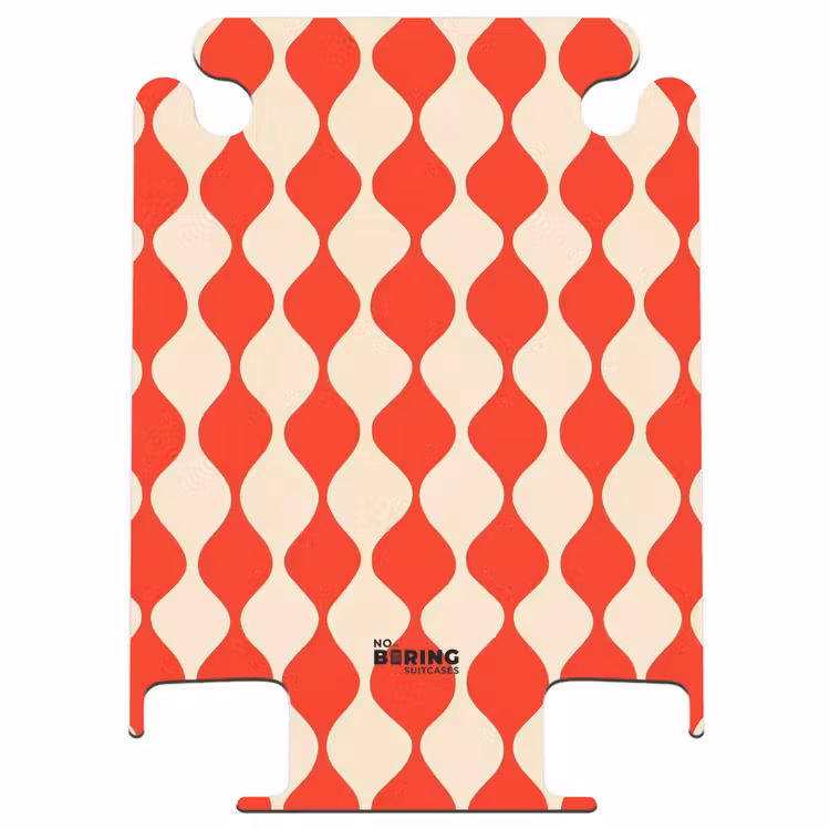 CaseSwap - Wavy pattern - Retro - Red - Beige — 1