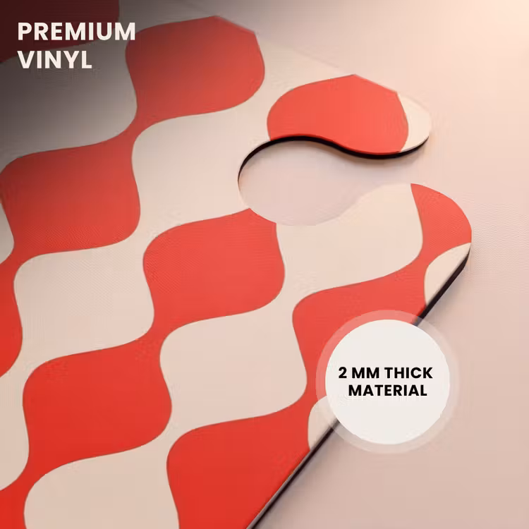 CaseSwap - Wavy pattern - Retro - Red - Beige — 6