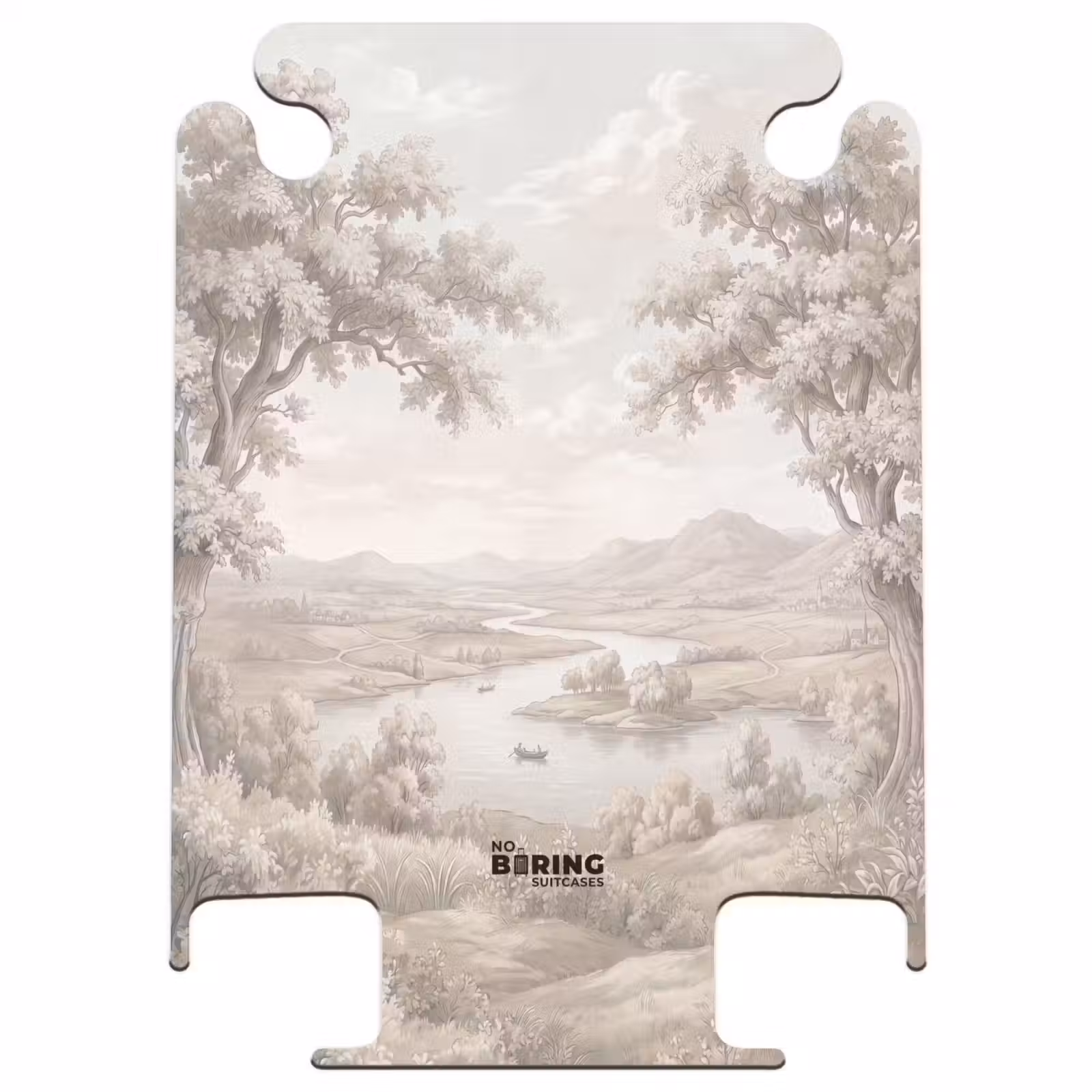 CaseSwap - River Landscape - Mountains - Nature - Vintage - Beige — 1