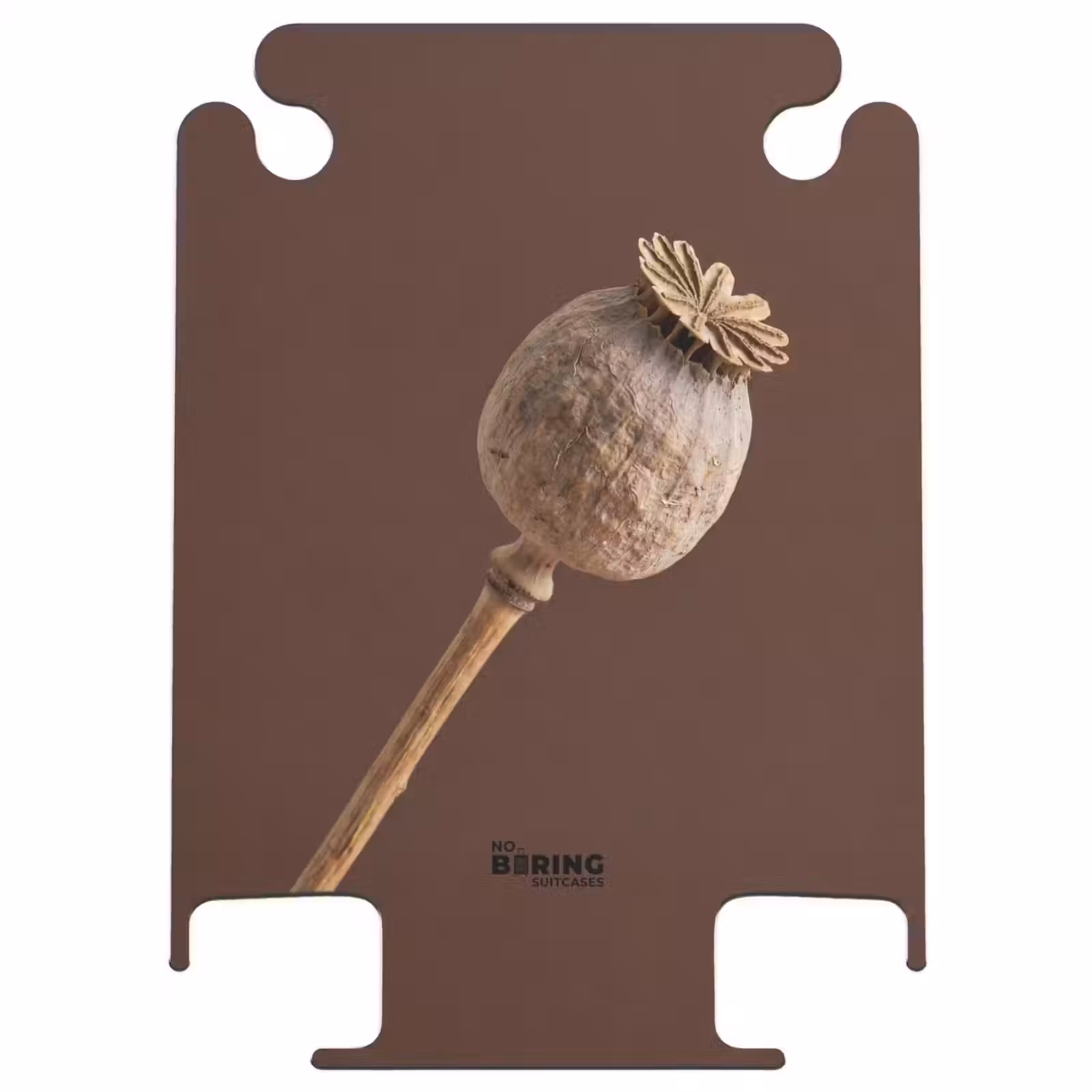 CaseSwap™ - Poppy Bulb - Dried Flower - Brown - Minimalist — 1