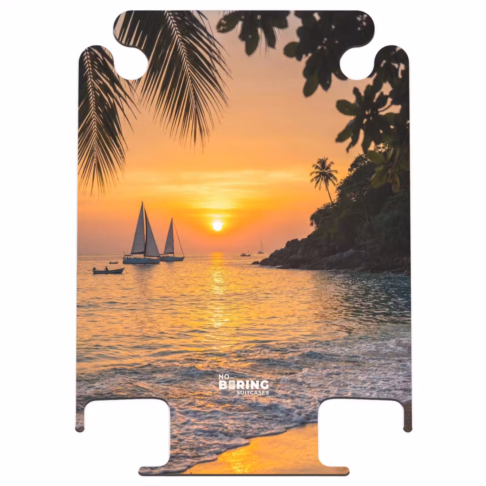 CaseSwap™ - Sea - Sunset - Boat - Nature - Orange — 1
