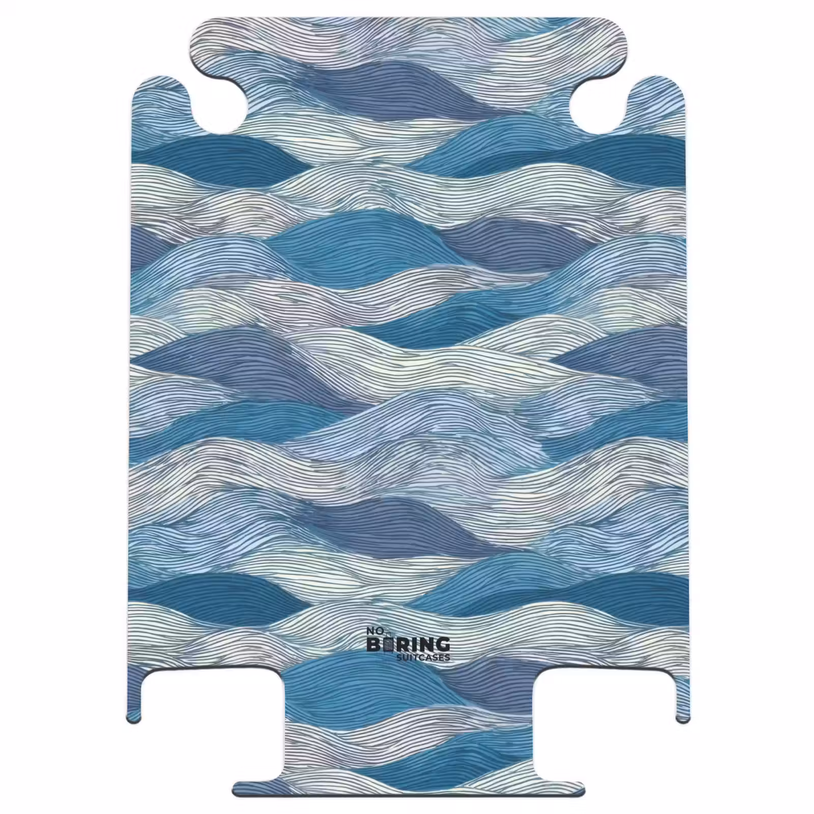 CaseSwap™ - Patterned - Blue - White - Wavy - Stripes — 1