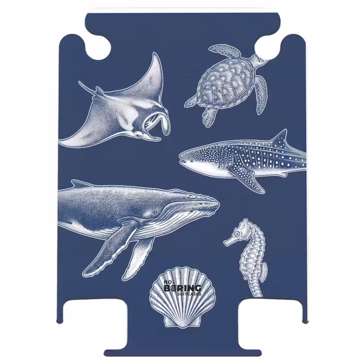 CaseSwap™ - Animals - Marine Life - Ocean - Engraving - Blue — 1