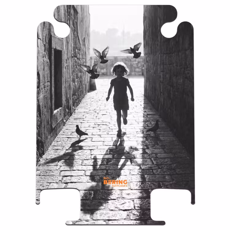 CaseSwap - Child - Bird - Street - Black-and-white - Playing — 1