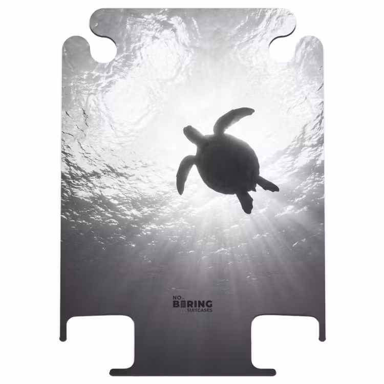 CaseSwap™ - Turtle - Underwater - Rays of Light - Ocean - Black and White — 1
