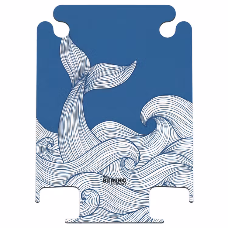 CaseSwap - Whale - Tail - Waves - Line Drawing - Blue — 1