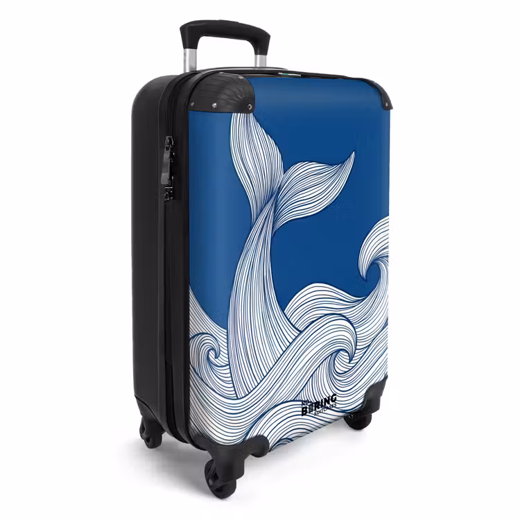 CaseSwap - Whale - Tail - Waves - Line Drawing - Blue — 2