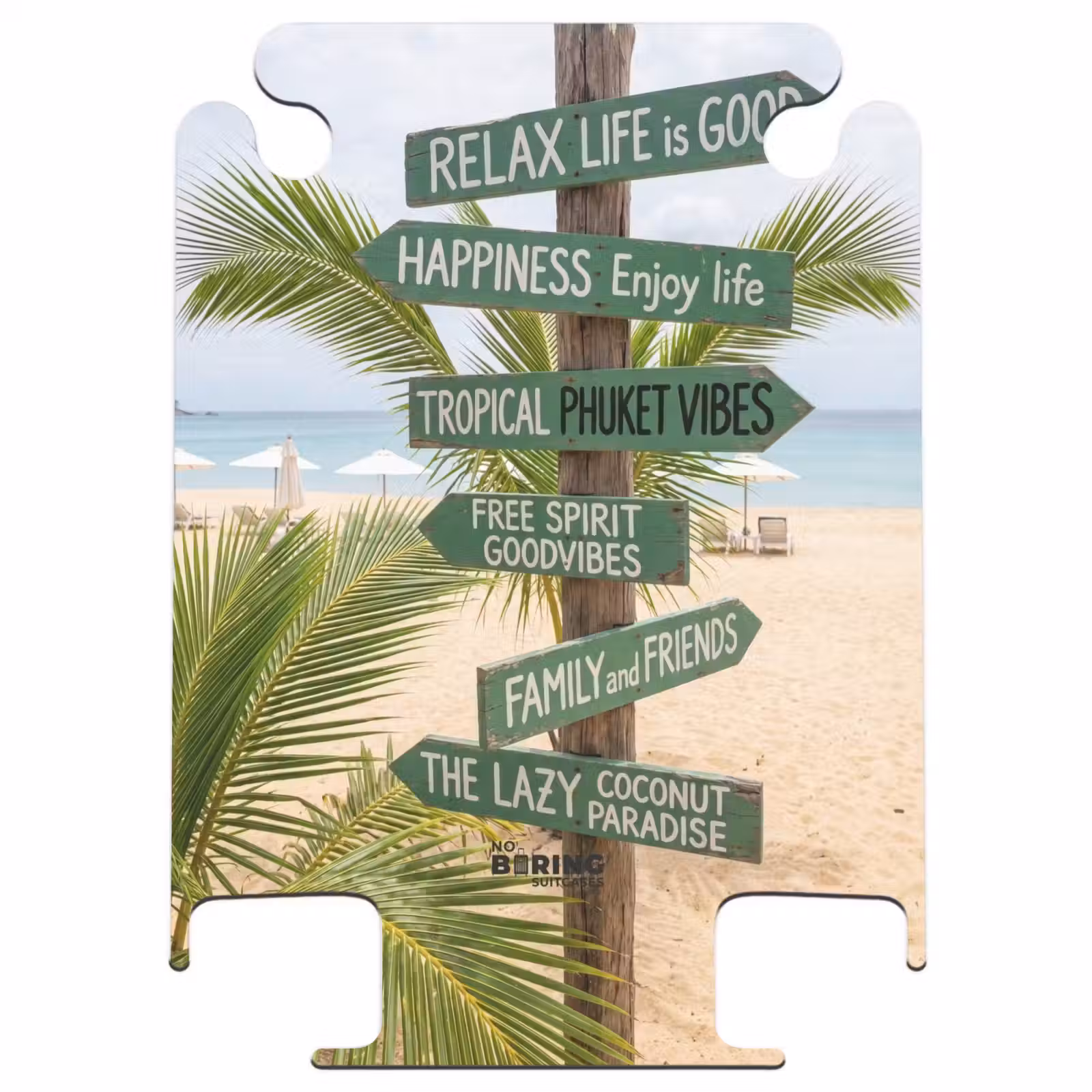 CaseSwap™ - Beach - Signpost - Palm Trees - Tropical - Green — 1