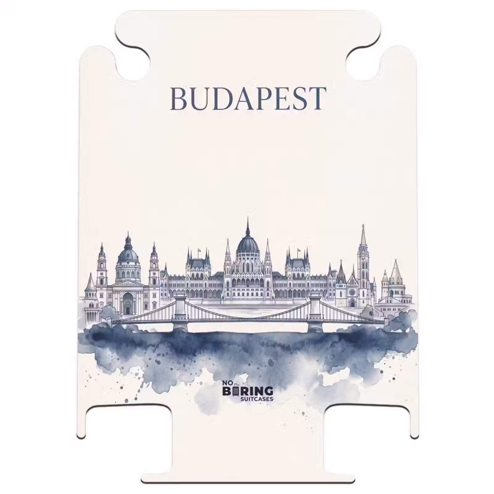 CaseSwap™ - Budapest - Skyline - Architecture - Watercolor - Blue — 1