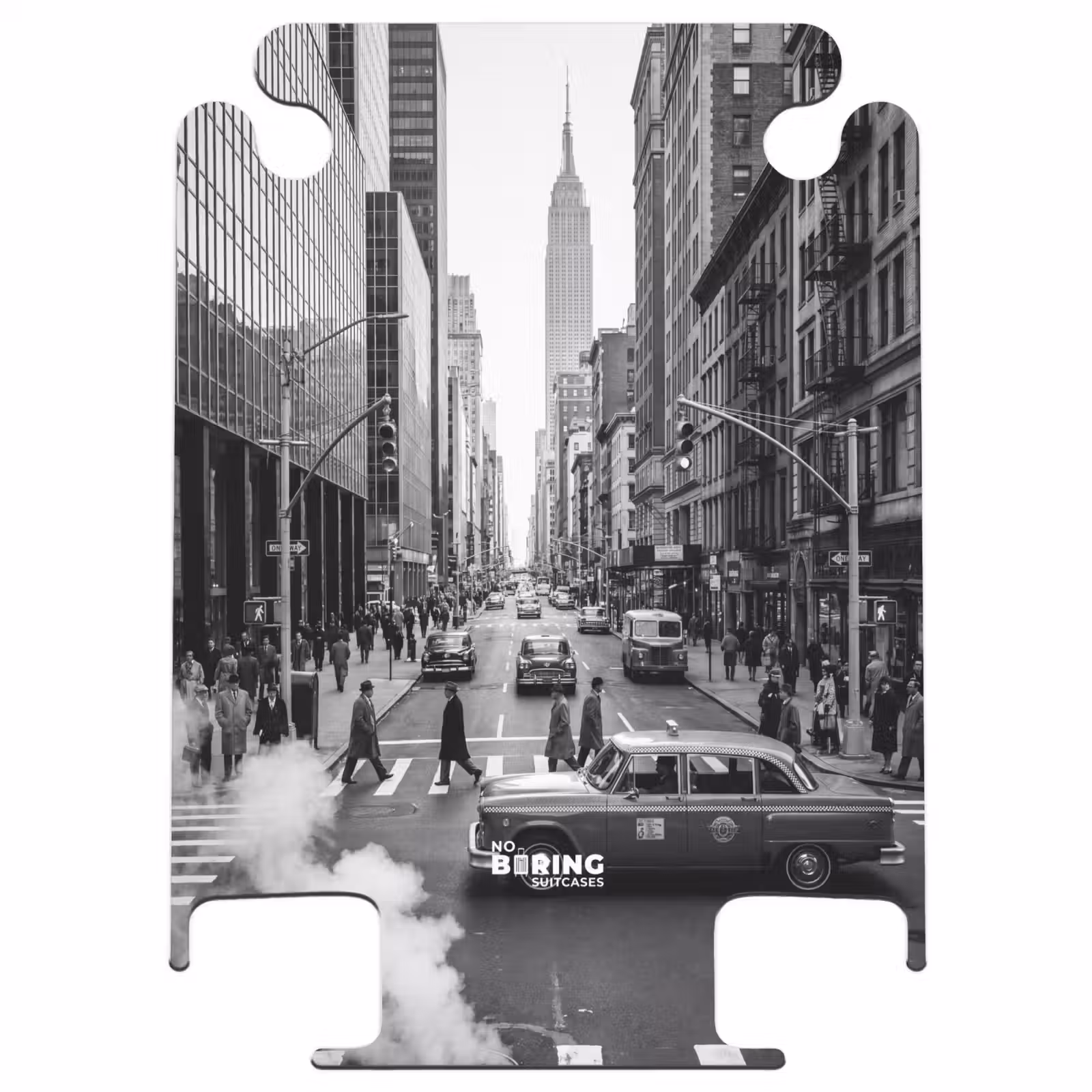 CaseSwap™ - City - Street - Buildings - Traffic - Black and White — 1