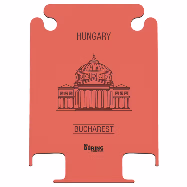 CaseSwap™ - Architecture - Bucharest - Urban - Line Drawing - Red — 1
