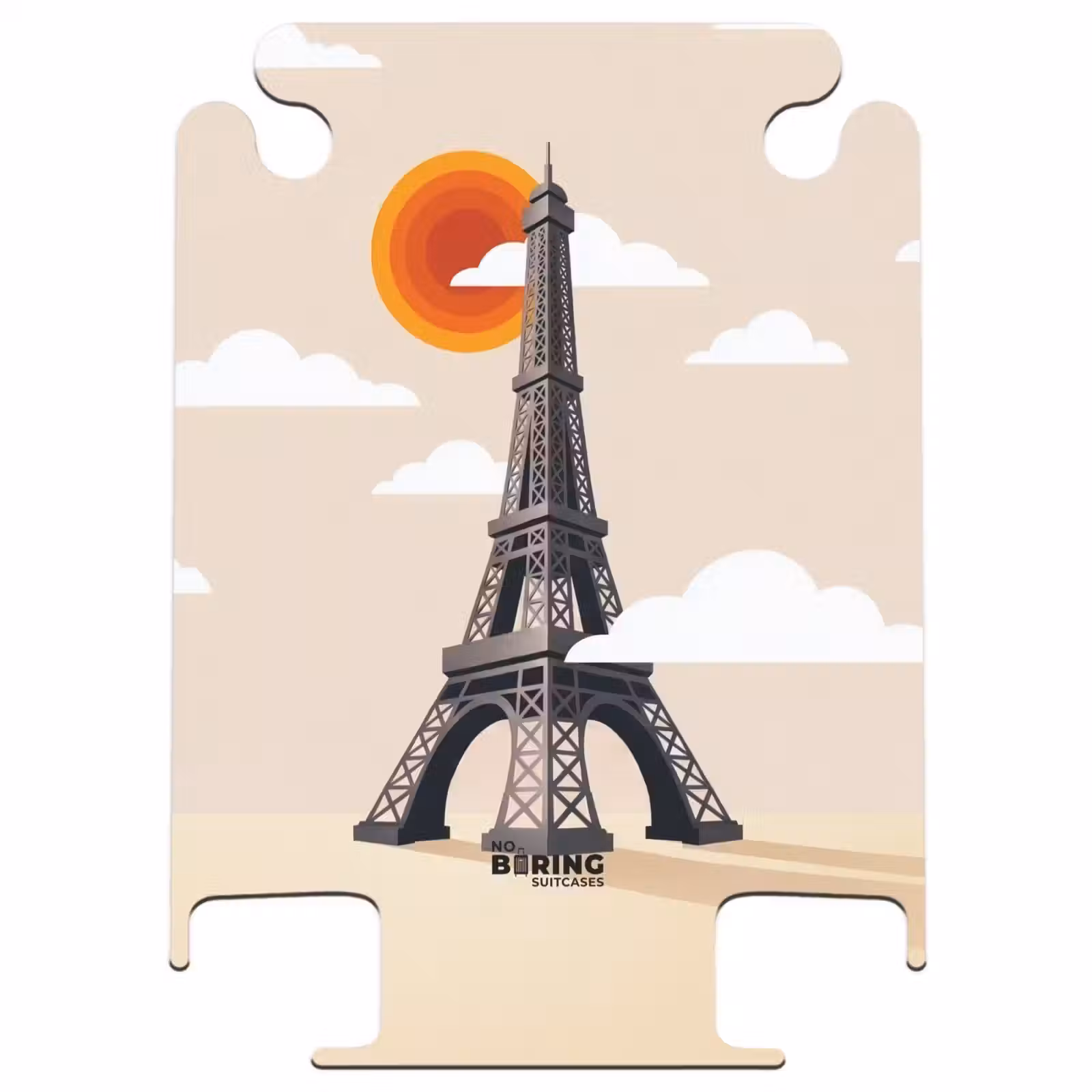 CaseSwap - Eiffel Tower - Sun - Architecture - Abstract - Beige — 1