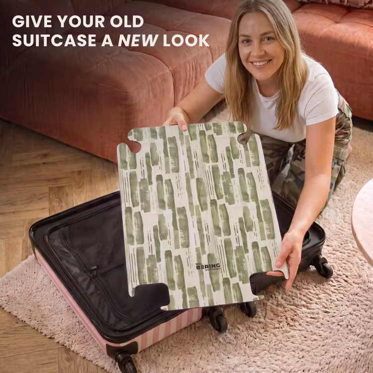 CaseSwap - Green - Abstract - Brushstrokes - Linen - Pattern — 3