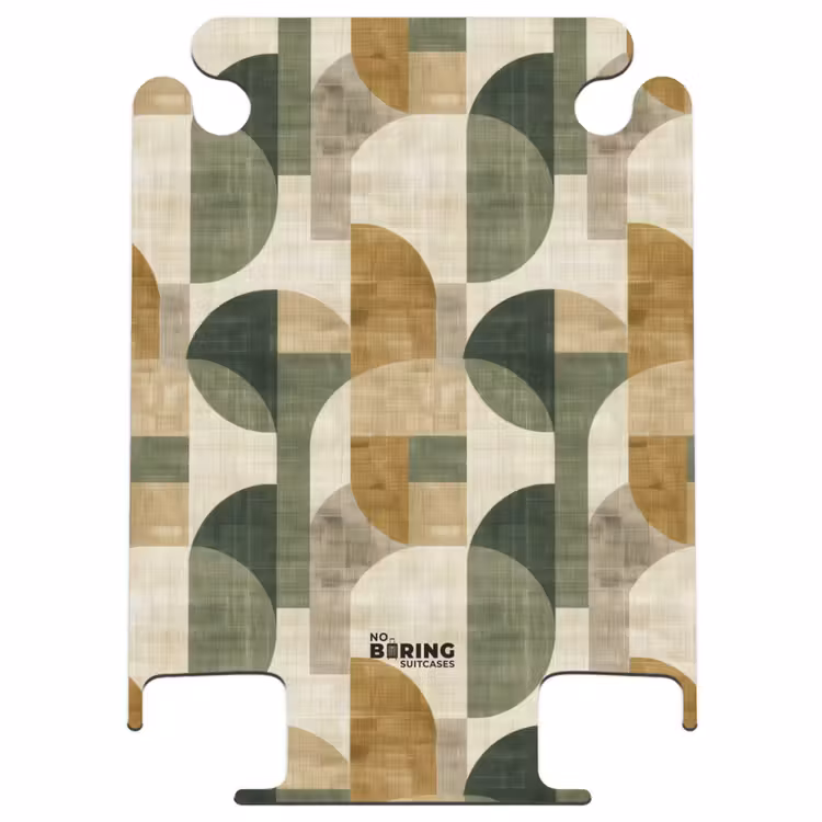 CaseSwap™ - Olive Green - Geometric - Abstract - Mid-Century - Linen - Pattern — 1