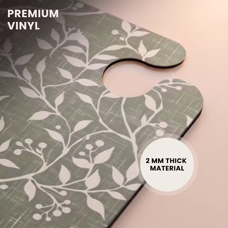 CaseSwap - Salvia Green - Botanical - Branches - Berries - Linen - Pattern — 6