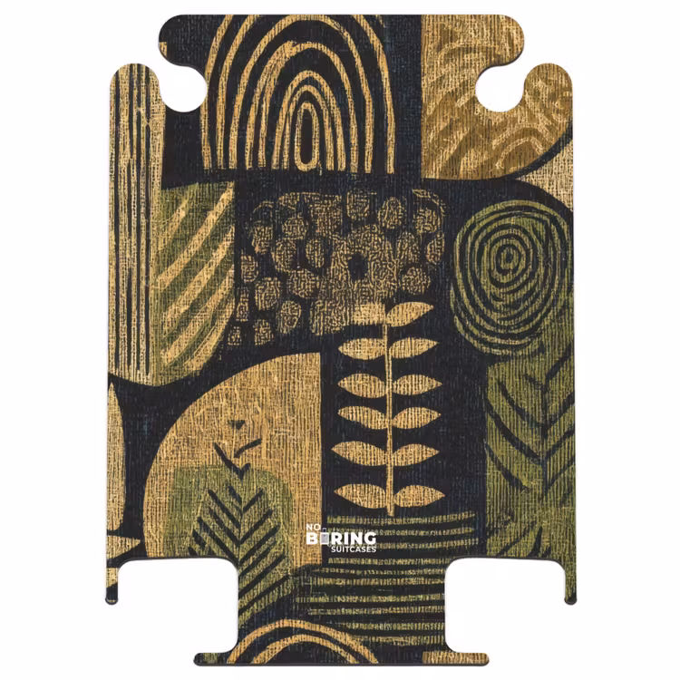 CaseSwap - Black - Ochre Yellow - Botanical - Texture — 1