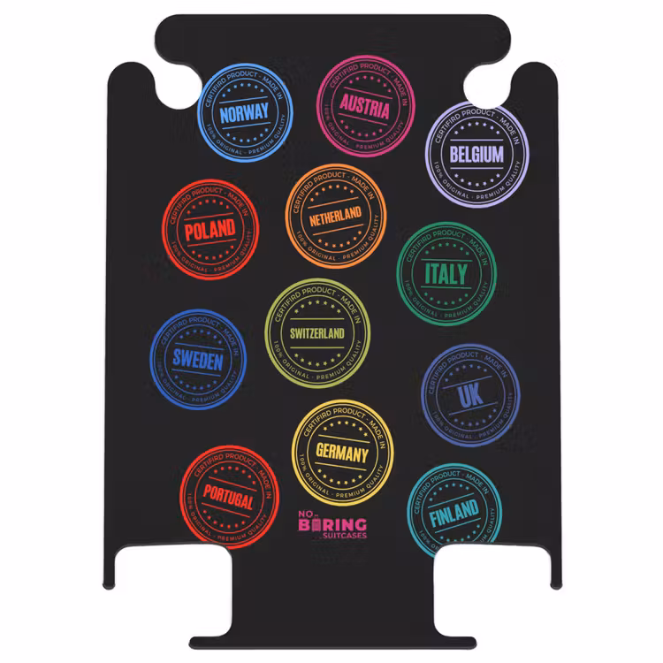 CaseSwap™ - Neon - Countries - Black - Stamps — 1