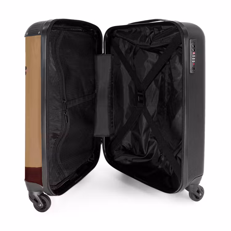 Suitcase - Minimalist - Vase - Flowers - Brown — 5