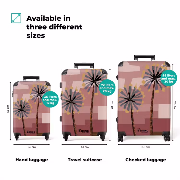 Suitcase - Illustration - Flowers - Planes - Abstract — 3