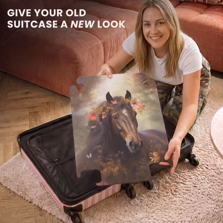 CaseSwap™ - Suitcase - Horse - Animals - Flowers - Forest - Butterfly — 3