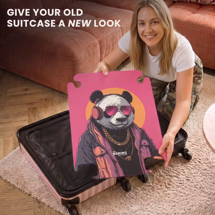 CaseSwap™ - Panda with Headphones, Sunglasses and Gold Chain — 3