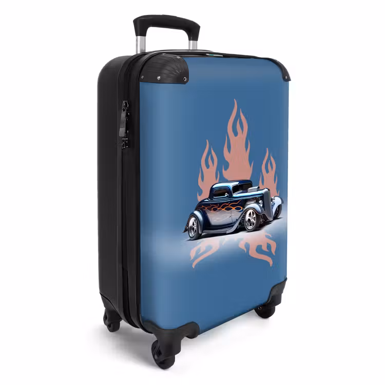 CaseSwap™ - Blue car with pink flames — 2