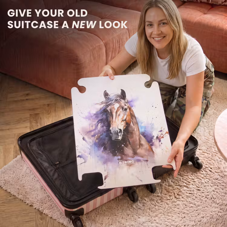 CaseSwap™ - Watercolor horse with colorful splashes — 3
