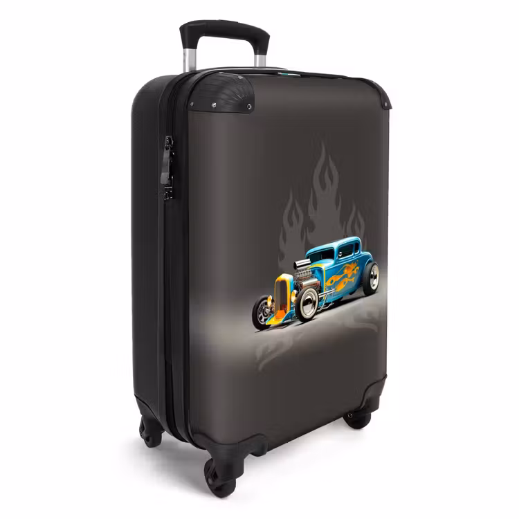 CaseSwap™ - Blue car with gray flames — 2