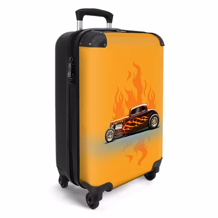 CaseSwap™ - Brown car with yellow flames — 2