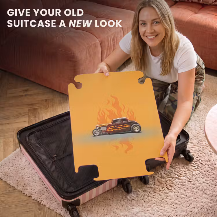 CaseSwap™ - Brown car with yellow flames — 3