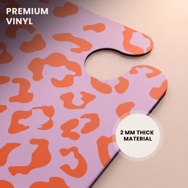 CaseSwap™ - Animal prints - Panther print suitcase in orange and light pink — 6