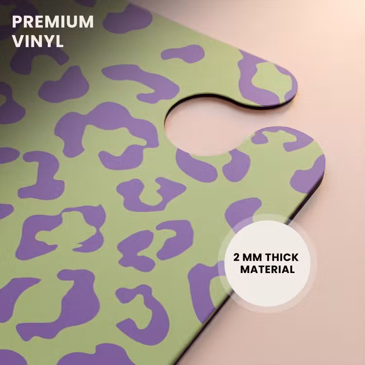 CaseSwap™ - Animal prints - Panther print suitcase in purple and green — 6