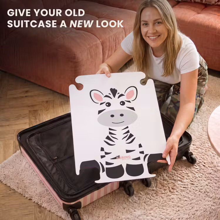 CaseSwap™ - Children's suitcase - Zebra — 3
