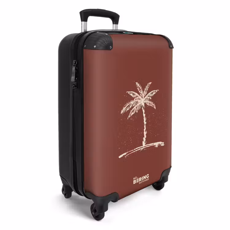 CaseSwap™ - Palm trees - Palm tree on mahogany brown background — 2