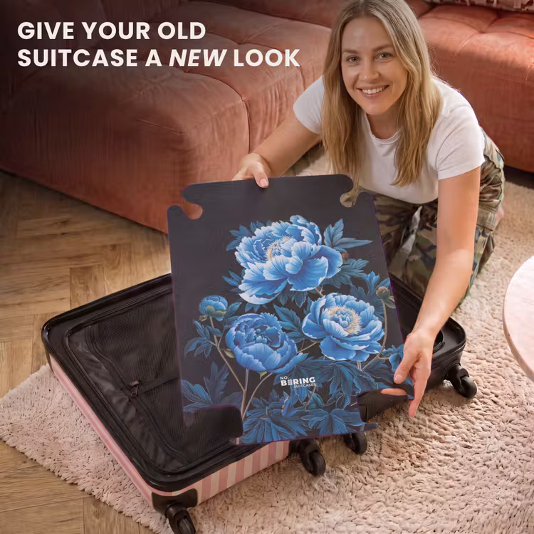 CaseSwap™ - Vintage flowers - Peonies blue — 3
