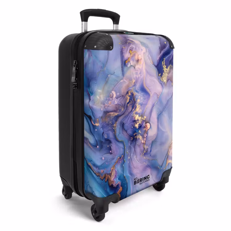 CaseSwap™ - Marble - Dreamy Marble Waves in Purple and Blue — 2