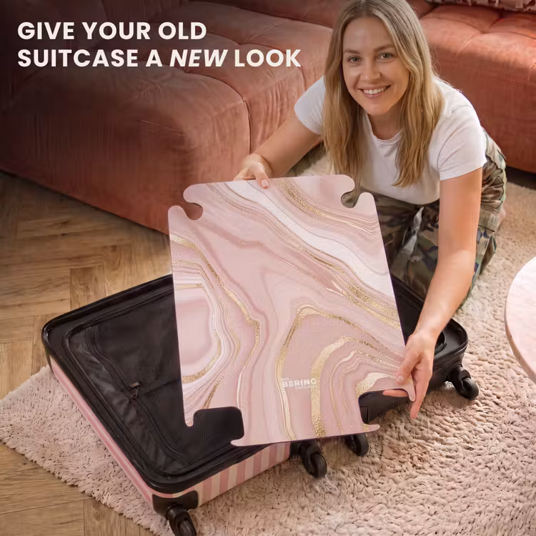 CaseSwap™ - Marble - Pink Marble with Gold Accents — 3