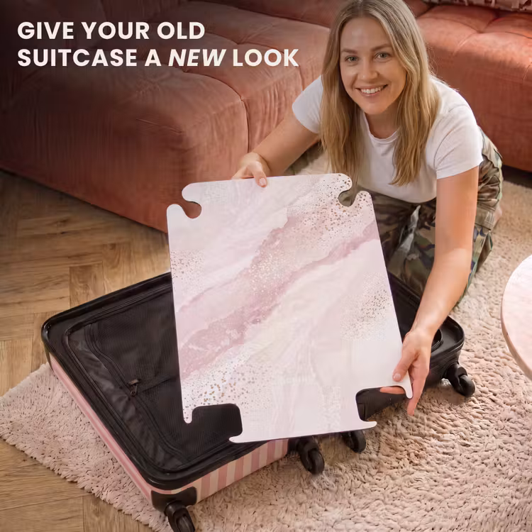 CaseSwap™ - Marble - Shimmering Pink Marble Stripes — 3
