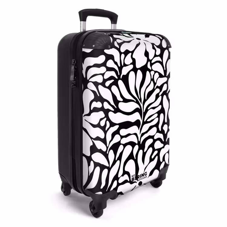 CaseSwap™ - Abstract - Black/White Floral Pattern — 2