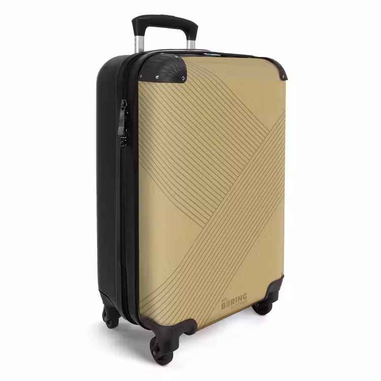 CaseSwap™ - Minimal - Crossing lines on golden beige — 2