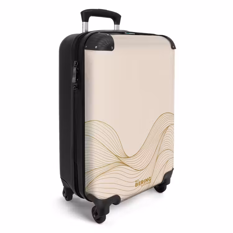 CaseSwap™ - Minimal - Beige with gold waves — 2