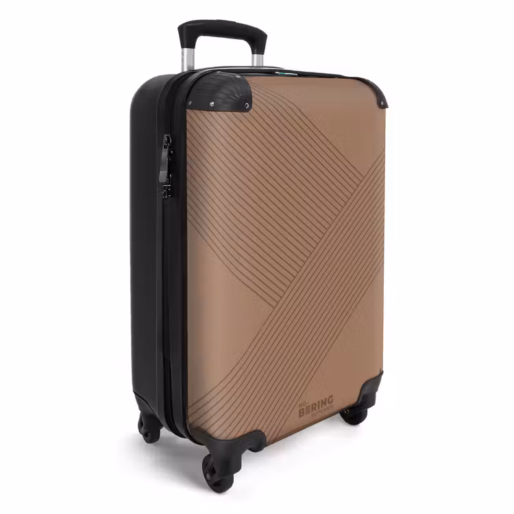 CaseSwap™ - Minimal - Crossing lines on warm brown — 2