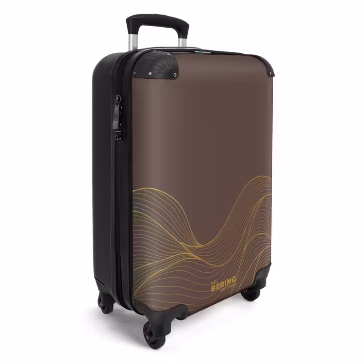 CaseSwap™ - Minimal - Dark brown with gold waves — 2